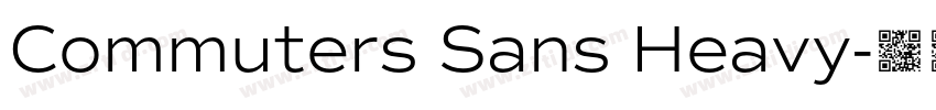 Commuters Sans Heavy字体转换
